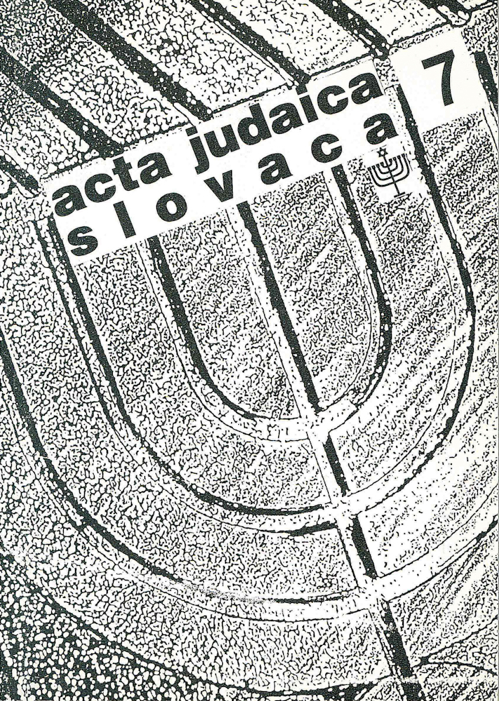 Acta Judaica Slovaca 7, 2001