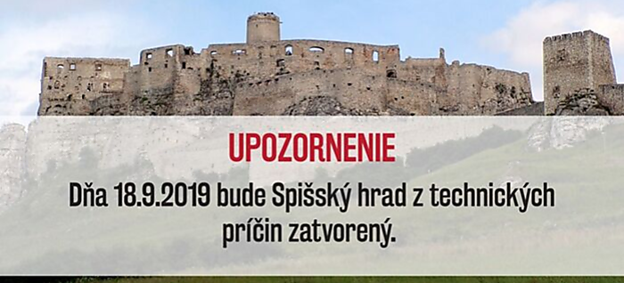 Spiš Castle is today closed 