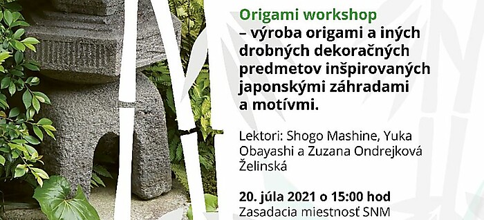 20. júla 2021 workshop "Origami"