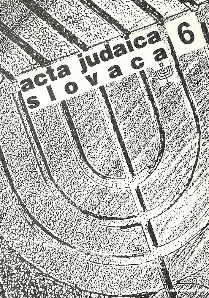 Acta Judaica Slovaca 6, 2000