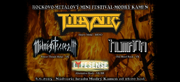 Plagát Metalový festival