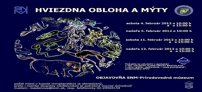 Hviezdna obloha a mýty - v bratislavskom miniplanetáriu 