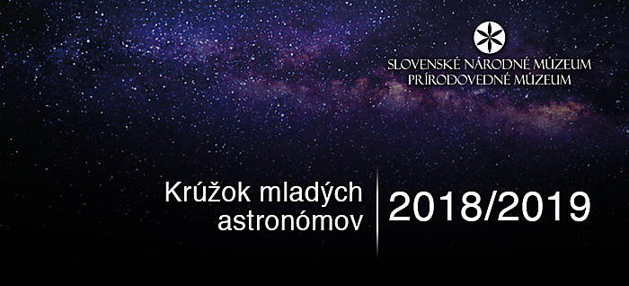 Krúžok mladých astronómov 2018/2019