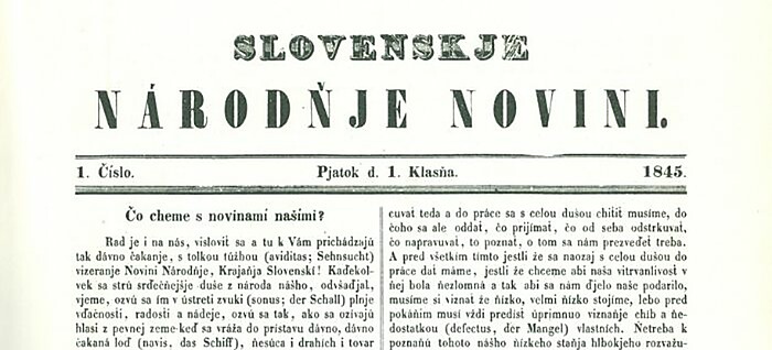 Úvodníky a články Ľudovíta Štúra v Slovenských národných novinách 