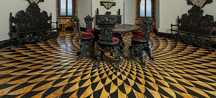 Podlahy v priestoroch Bojnického zámku